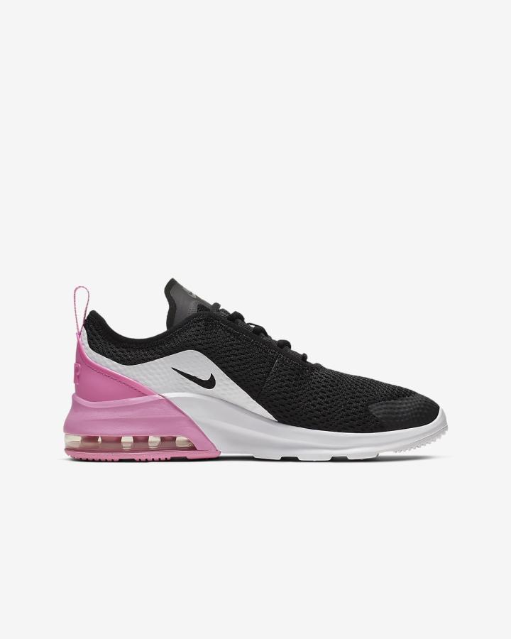 Nike Air Max Motion 2 Kids Za Djevojčice Tenisiće Crne Roze Bijele Metalne Srebrne | HR-21983CWRH