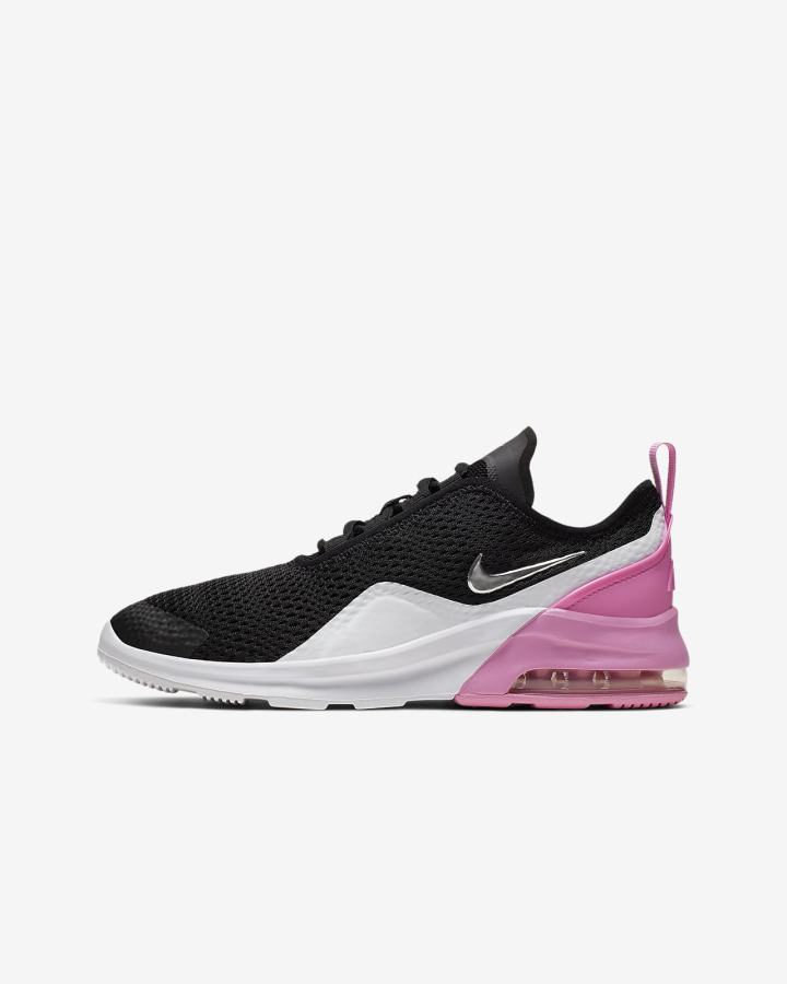 Nike Air Max Motion 2 Kids Za Djevojčice Tenisiće Crne Roze Bijele Metalne Srebrne | HR-21983CWRH