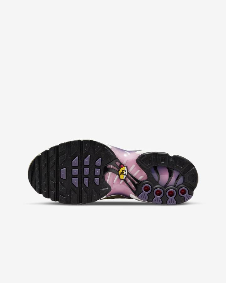 Nike Air Max Plus Kids Za Djevojčice Tenisiće Crne Ljubičaste Roze | HR-47381OXIY