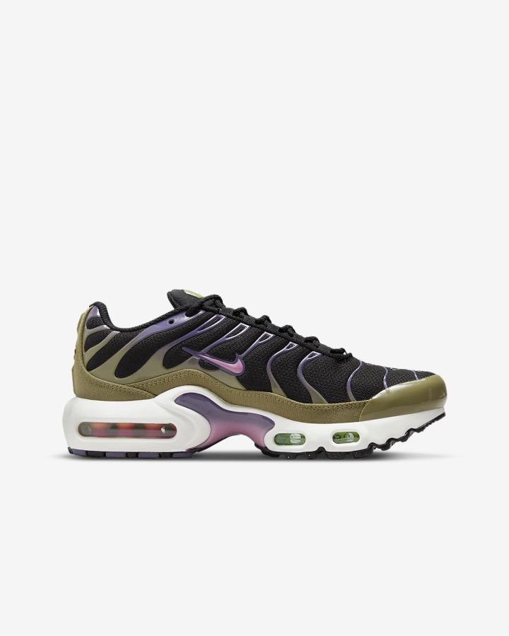 Nike Air Max Plus Kids Za Djevojčice Tenisiće Crne Ljubičaste Roze | HR-47381OXIY