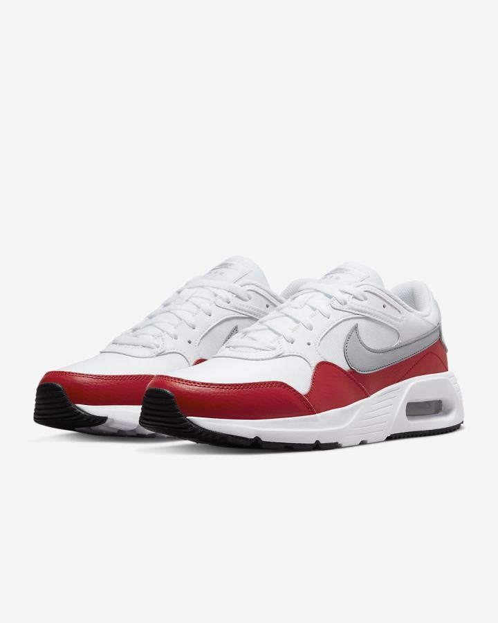 Nike Air Max SC Muške Tenisiće Bijele Crvene Crne Sive | HR-53164KJEZ