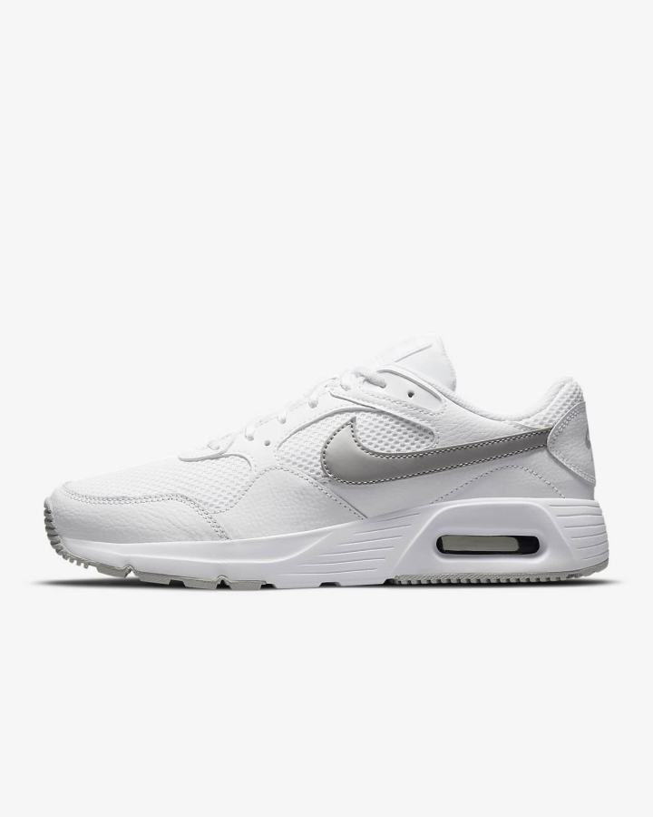 Nike Air Max SC Ženske Tenisiće Bijele Platine Metalne Platine | HR-81709KQLF