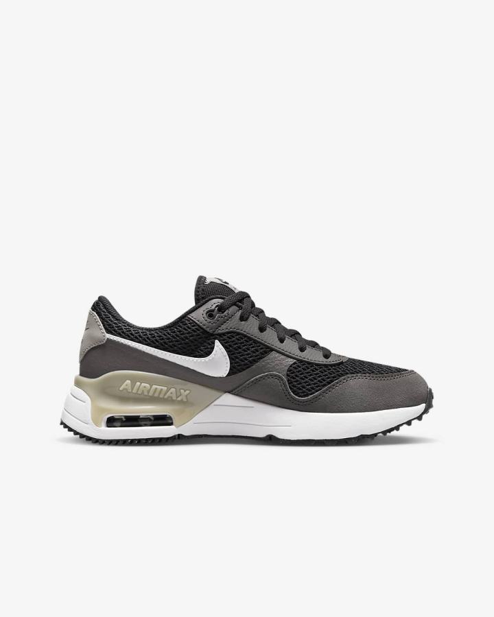 Nike Air Max SYSTM Kids Za Djevojčice Tenisiće Tamno Sive Plave Sive Bijele | HR-43560HCVN