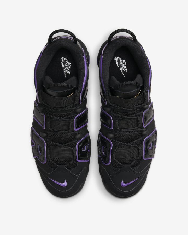 Nike Air More Uptempo '96 Muške Tenisiće Crne Metalne Zlatne Ljubičaste | HR-18970CBFL