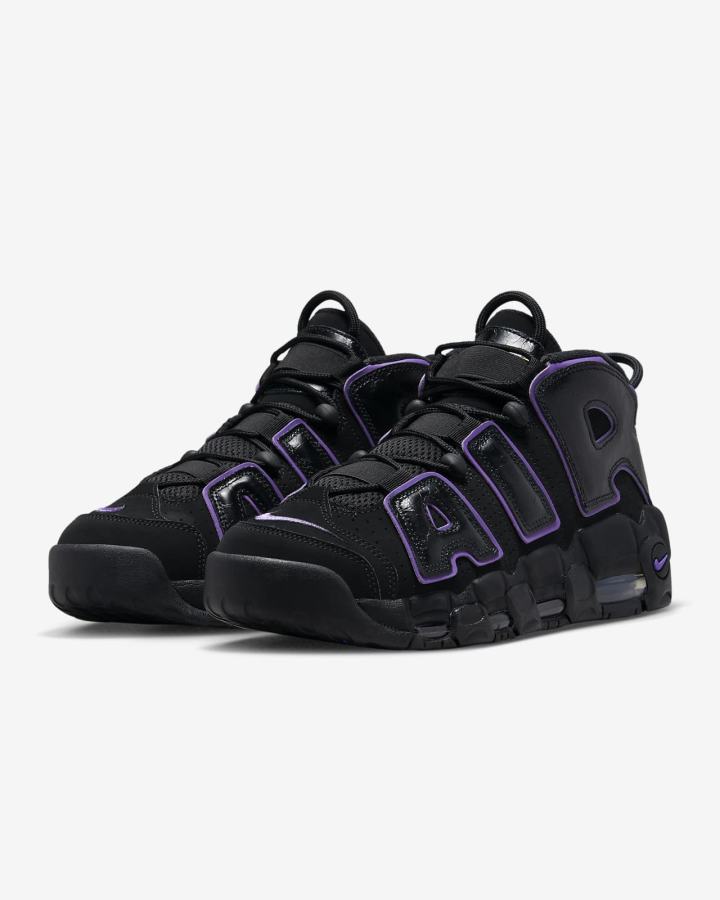 Nike Air More Uptempo '96 Muške Tenisiće Crne Metalne Zlatne Ljubičaste | HR-18970CBFL