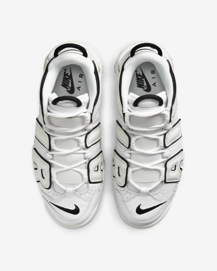 Nike Air More Uptempo Ženske Tenisiće Bijele Crne | HR-52934FEBQ