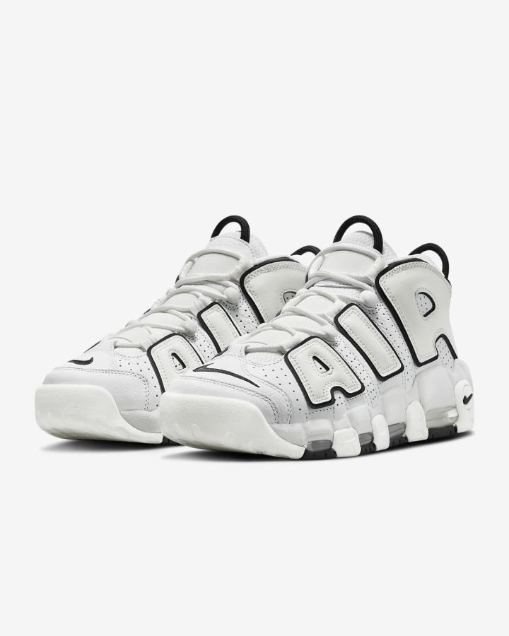 Nike Air More Uptempo Ženske Tenisiće Bijele Crne | HR-52934FEBQ