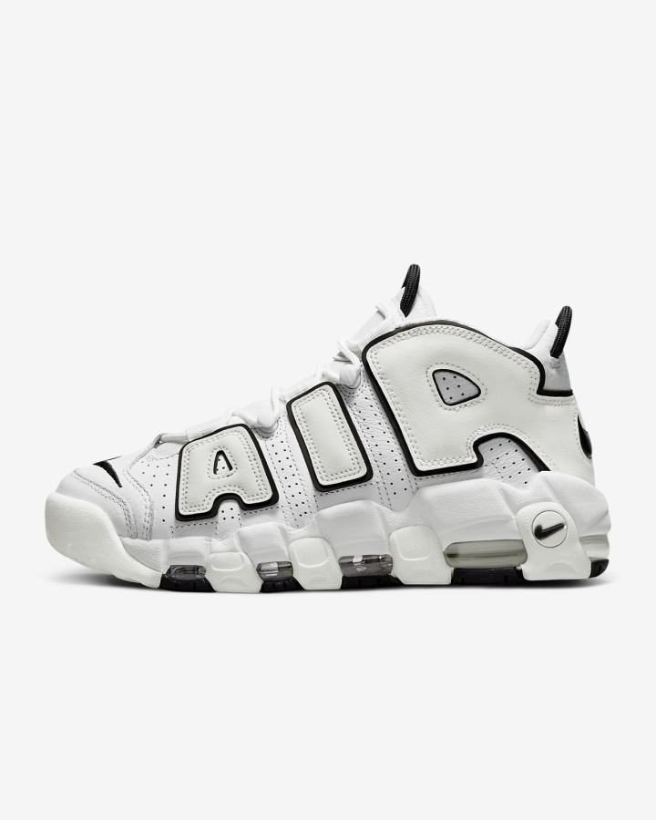 Nike Air More Uptempo Ženske Tenisiće Bijele Crne | HR-52934FEBQ