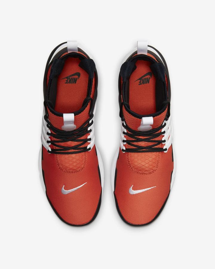 Nike Air Presto Mid Utility Muške Tenisiće Narančaste Crne Bijele Narančaste | HR-75201GCIK