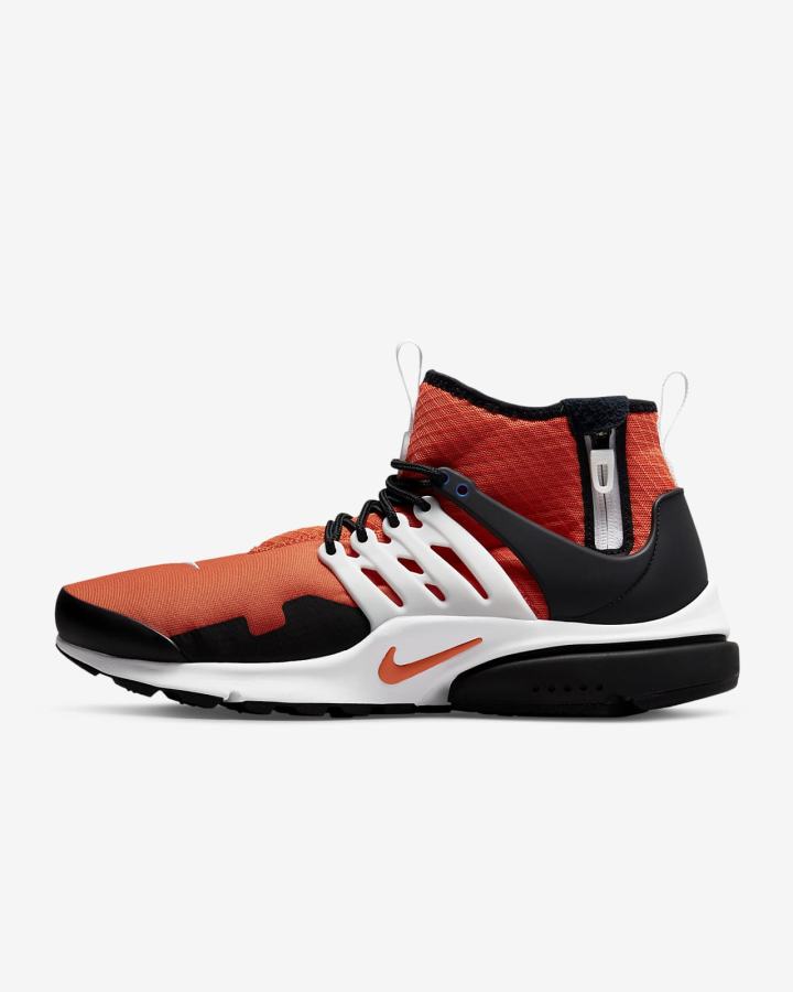 Nike Air Presto Mid Utility Muške Tenisiće Narančaste Crne Bijele Narančaste | HR-75201GCIK