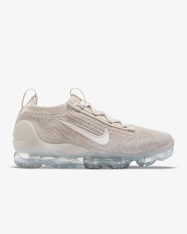 Nike Air VaporMax 2021 Flyknit Ženske Tenisiće Bež Metalne Srebrne Bijele | HR-20874PGSL