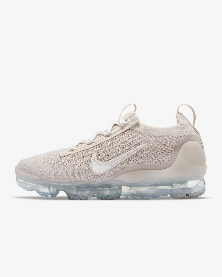 Nike Air VaporMax 2021 Flyknit Ženske Tenisiće Bež Metalne Srebrne Bijele | HR-20874PGSL