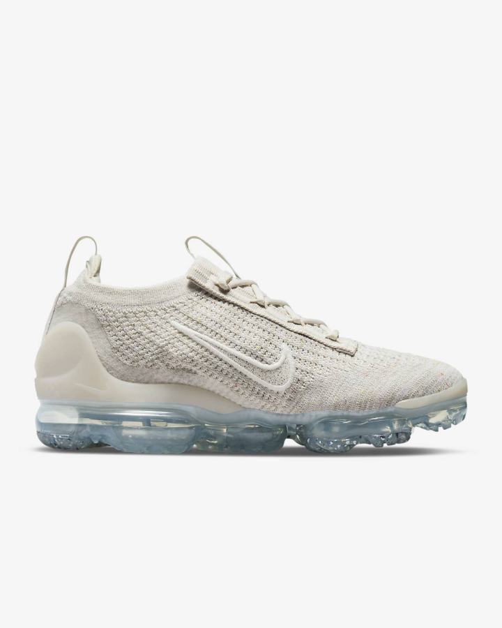 Nike Air VaporMax 2021 Flyknit Ženske Tenisiće Bijele Metalne Srebrne | HR-25437DZOG