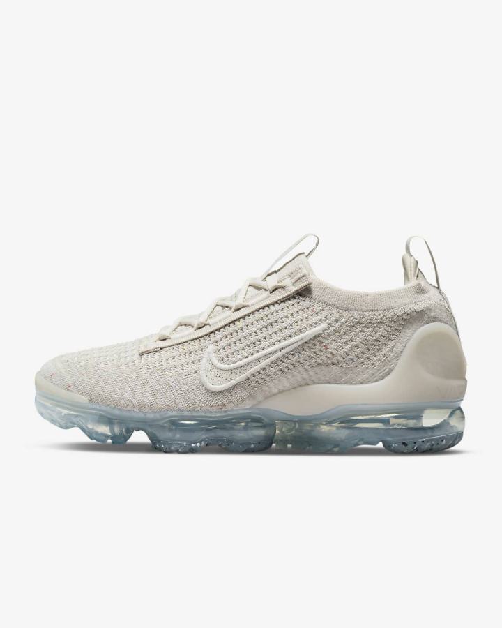 Nike Air VaporMax 2021 Flyknit Ženske Tenisiće Bijele Metalne Srebrne | HR-25437DZOG