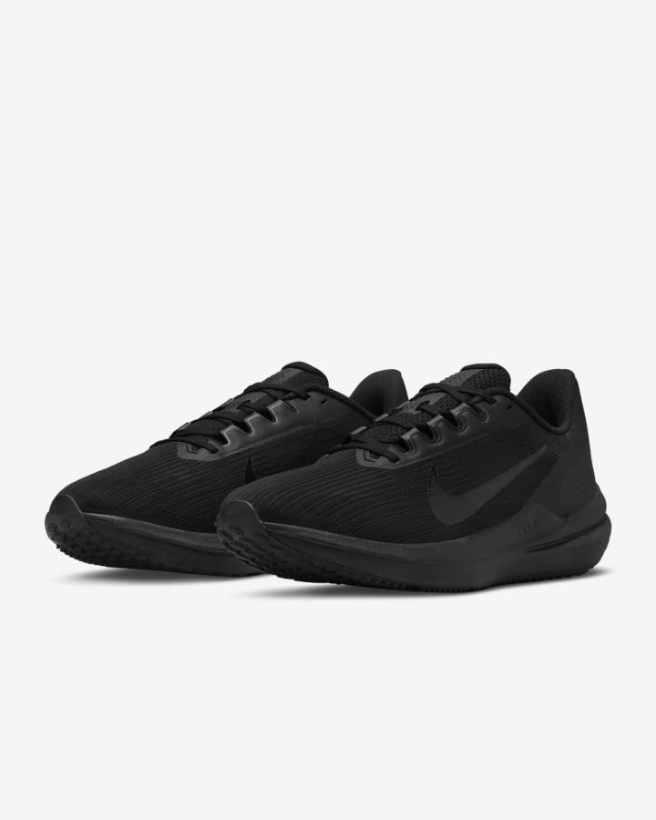 Nike Air Winflo 9 Road Muške Tenisiće Crne Tamno Sive | HR-76213JRBE