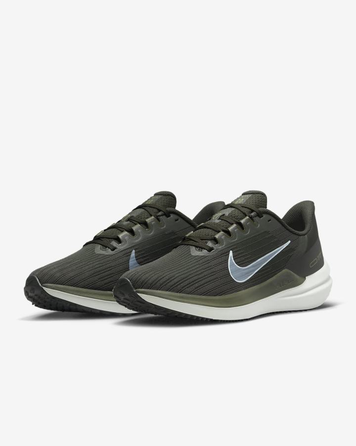 Nike Air Winflo 9 Road Muške Tenisiće Kaki Boja Plave | HR-20835GQVS