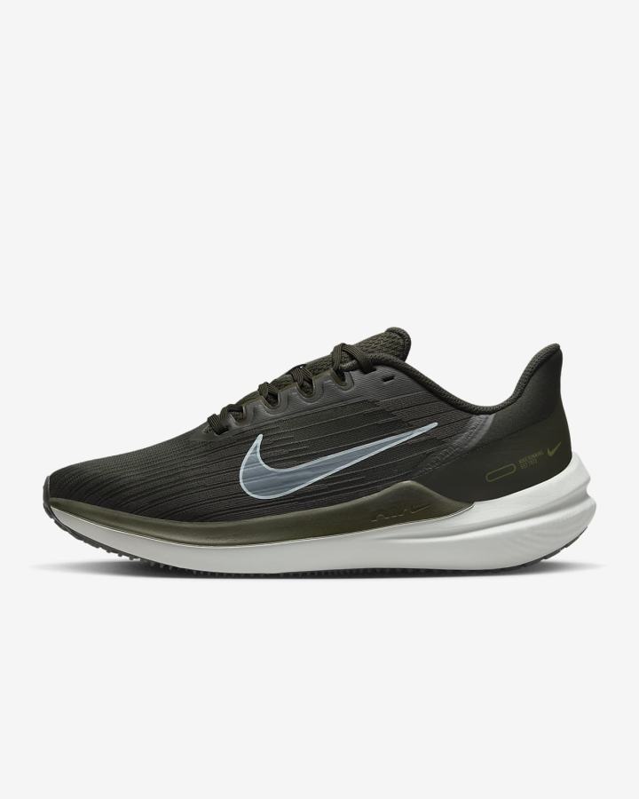 Nike Air Winflo 9 Road Muške Tenisiće Kaki Boja Plave | HR-20835GQVS