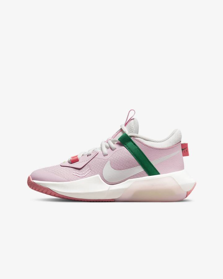 Nike Air Zoom Crossover Kids Za Djevojčice Košarkaške Cipele Roze Bijele | HR-03274UKFD