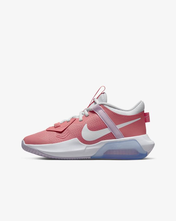 Nike Air Zoom Crossover Kids Za Djevojčice Košarkaške Cipele Roze Plave Platine Bijele | HR-38571CTKU