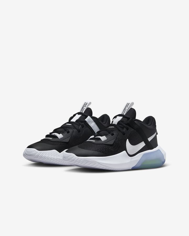 Nike Air Zoom Crossover Kids Za Djevojčice Košarkaške Cipele Crne Bijele | HR-62518VBTY