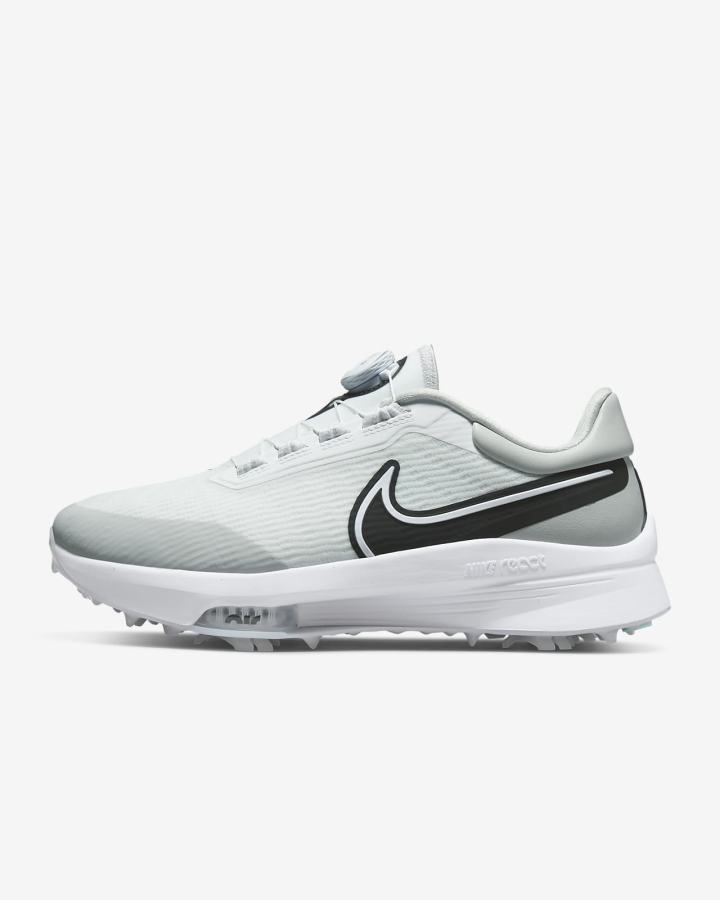 Nike Air Zoom Infinity Tour NEXT% Boa (Wide) Muške Cipele Za Golf Bijele Sive Tirkizne Crne | HR-85412UWPC