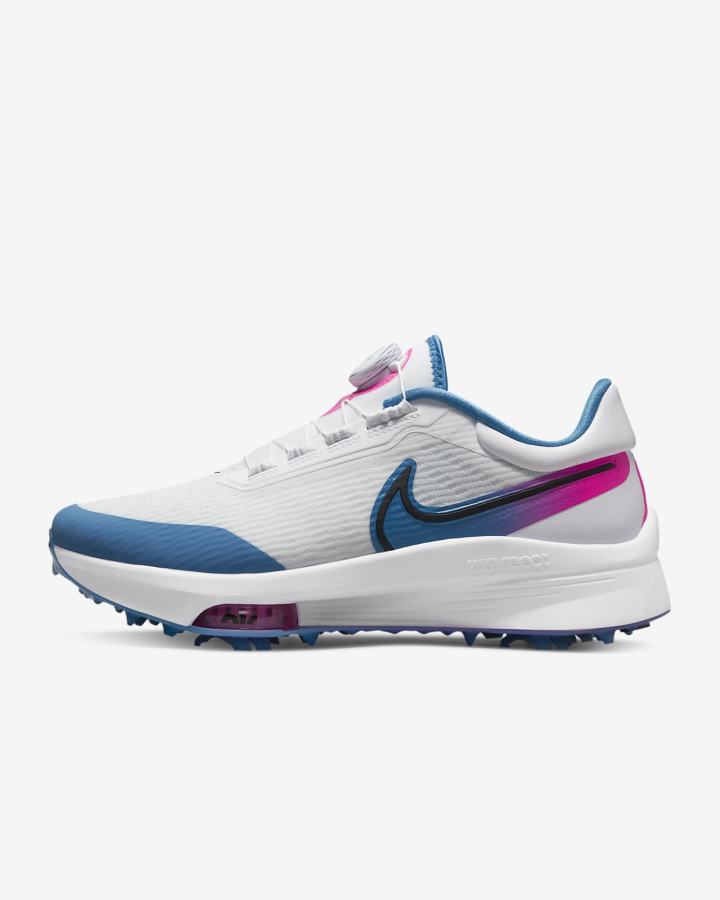 Nike Air Zoom Infinity Tour NEXT% Boa (Wide) Muške Cipele Za Golf Bijele Plave Roze Crne | HR-94508KQVP