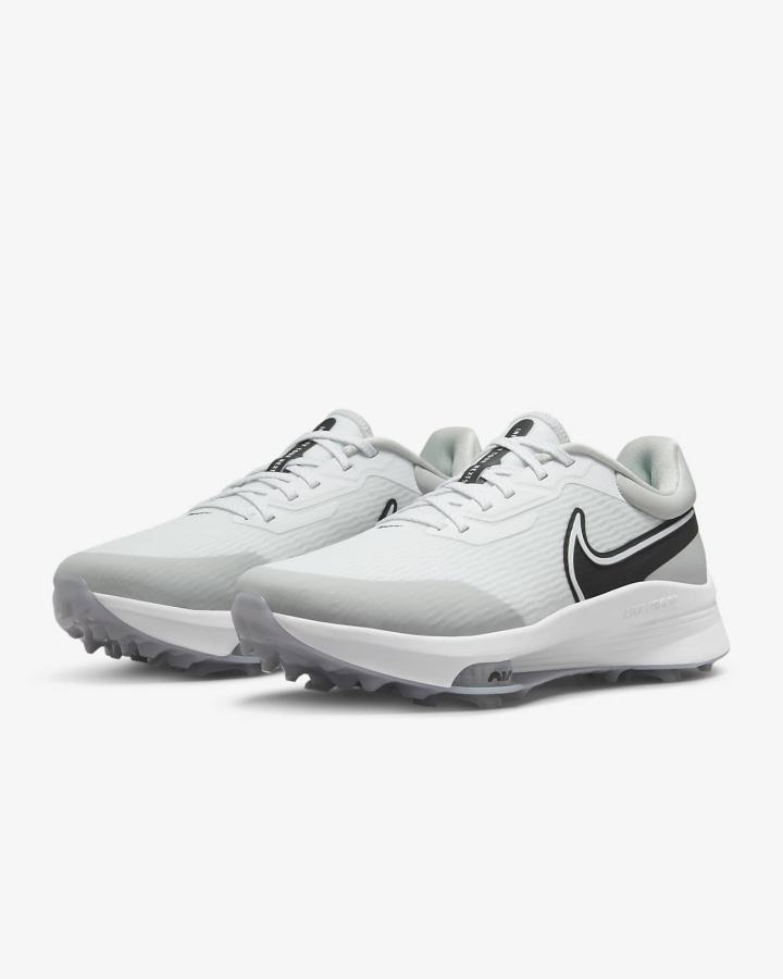 Nike Air Zoom Infinity Tour NEXT% (Wide) Muške Cipele Za Golf Bijele Sive Tirkizne Crne | HR-13287NCXS