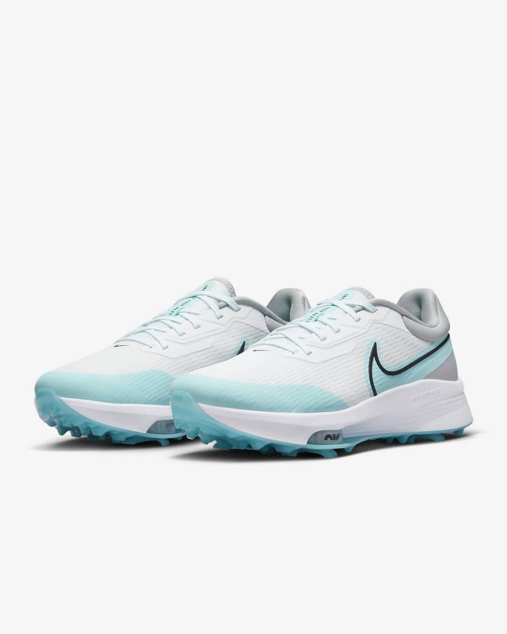 Nike Air Zoom Infinity Tour NEXT% (Wide) Muške Cipele Za Golf Bijele Svijetlo Sive Crne | HR-20938BXRZ