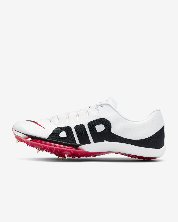 Nike Air Zoom Maxfly More Uptempo Track & Field Sprinting Spikes Muške Track Spikes Bijele Crvene Crne | HR-26715FSAR