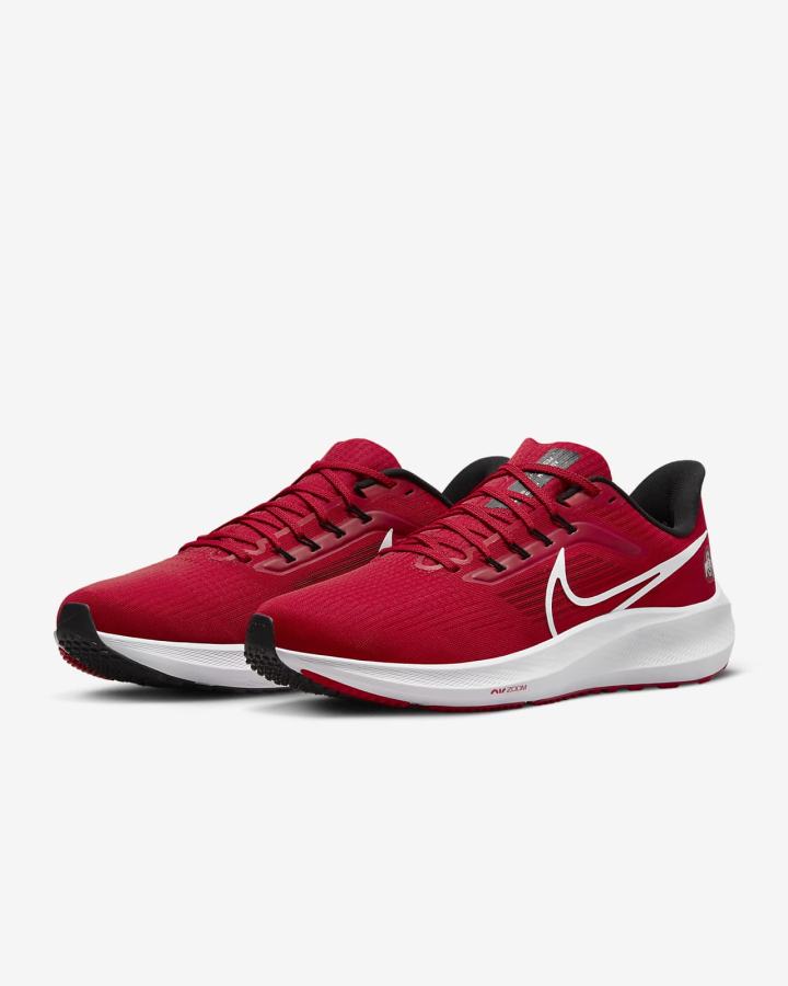 Nike Air Zoom Pegasus 39 (Clemson) Road Muške Tenisiće Crvene Crne Bijele | HR-01859RUKN