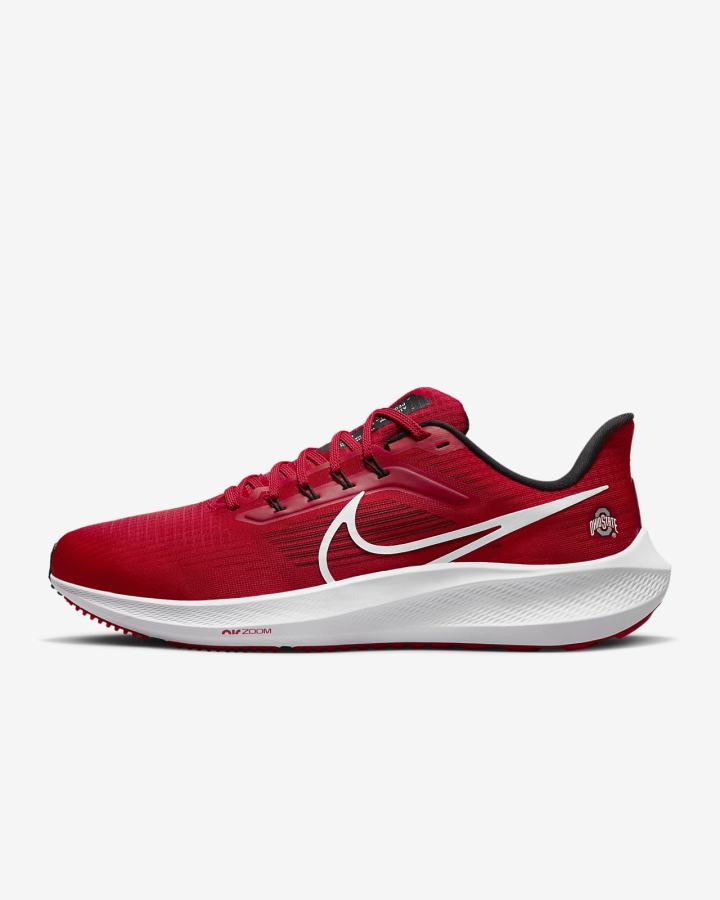 Nike Air Zoom Pegasus 39 (Clemson) Road Muške Tenisiće Crvene Crne Bijele | HR-01859RUKN