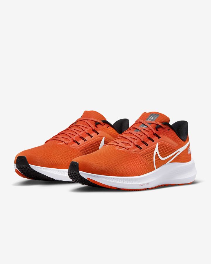 Nike Air Zoom Pegasus 39 (Clemson) Road Muške Tenisiće Narančaste Crne Bijele | HR-02614RVTU