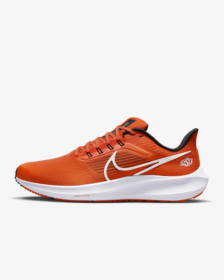 Nike Air Zoom Pegasus 39 (Clemson) Road Muške Tenisiće Narančaste Crne Bijele | HR-02614RVTU