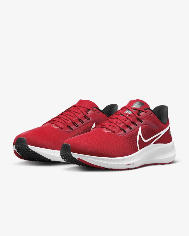 Nike Air Zoom Pegasus 39 (Clemson) Road Muške Tenisiće Crvene Crne Bijele | HR-10524NRUM