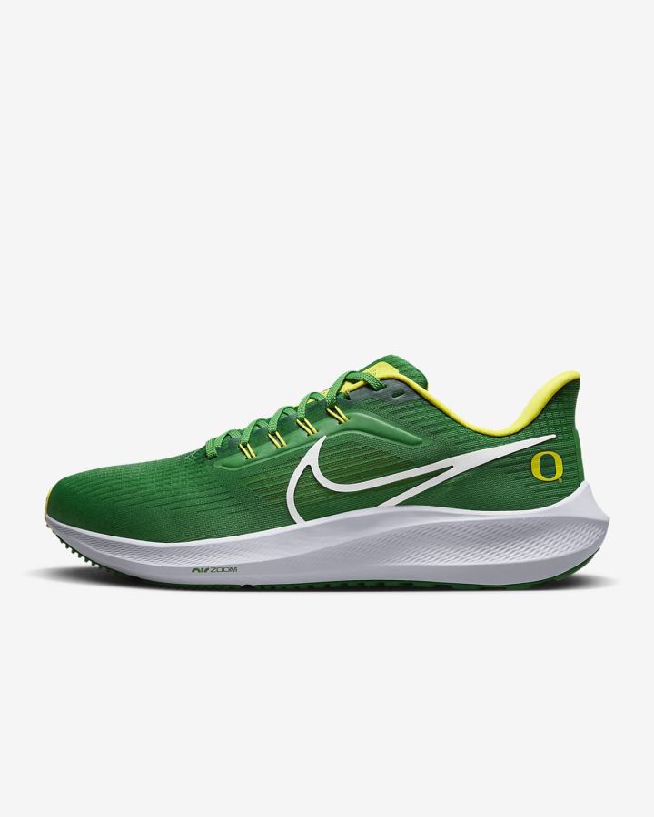 Nike Air Zoom Pegasus 39 (Clemson) Road Muške Tenisiće Zelene Žute Bijele | HR-24630YFIA