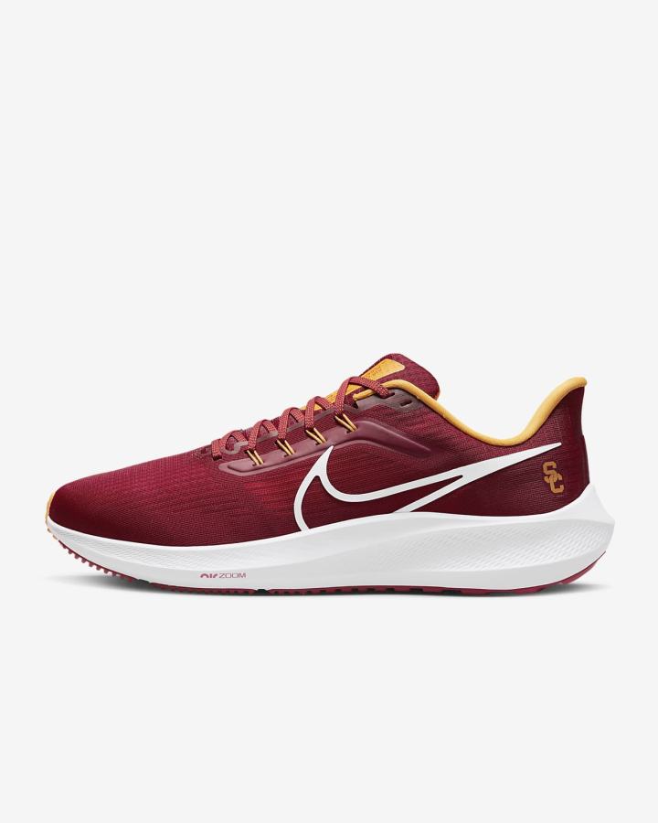 Nike Air Zoom Pegasus 39 (Clemson) Road Muške Tenisiće Crvene Zlatne Bijele | HR-36201FYTW