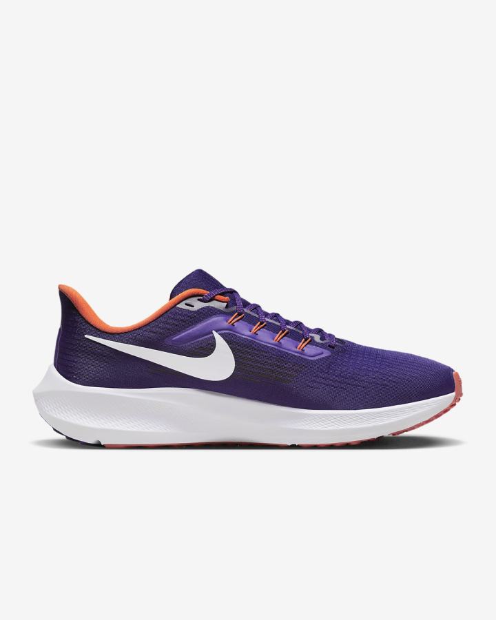 Nike Air Zoom Pegasus 39 (Clemson) Road Muške Tenisiće Ljubičaste Narančaste Bijele | HR-89210FMQL