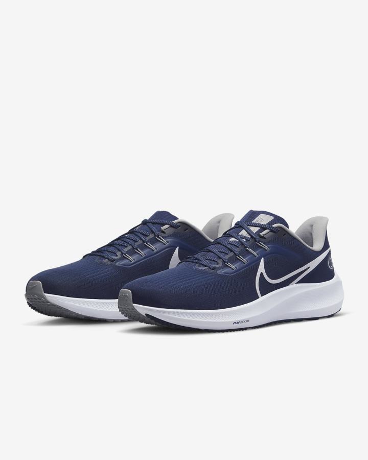 Nike Air Zoom Pegasus 39 (Clemson) Road Muške Tenisiće Tamnoplave Plave Sive Bijele | HR-91283FPAH