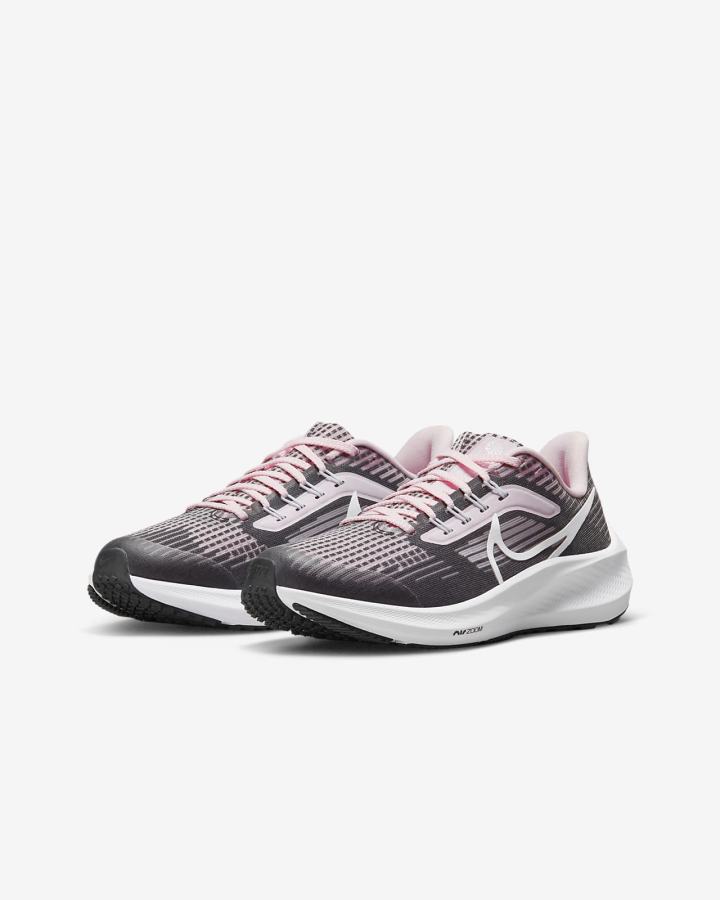 Nike Air Zoom Pegasus 39 Kids Road Za Dječake Tenisiće Roze Crne Bijele | HR-03267RLYI