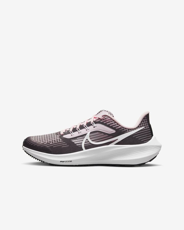 Nike Air Zoom Pegasus 39 Kids Road Za Dječake Tenisiće Roze Crne Bijele | HR-03267RLYI