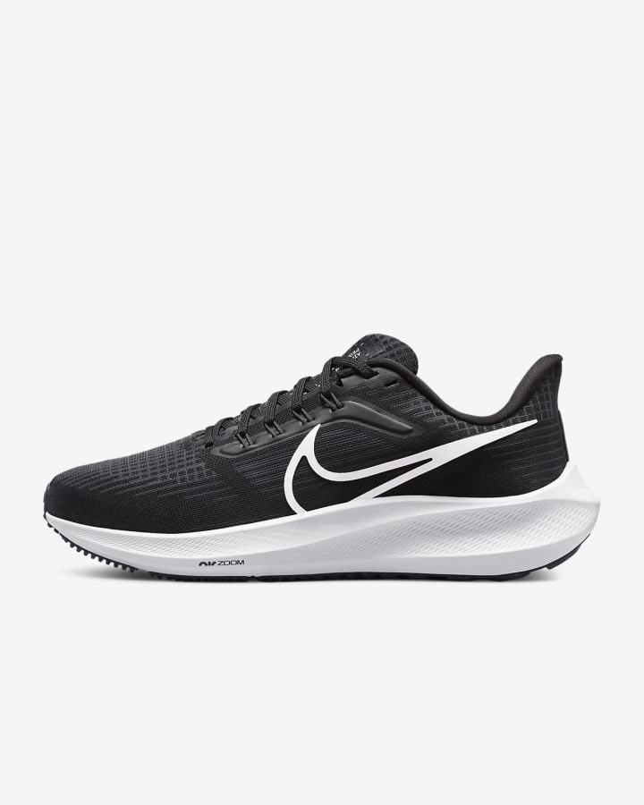 Nike Air Zoom Pegasus 39 Road Ženske Tenisiće Crne Tamno Sive Bijele | HR-43951ELVR