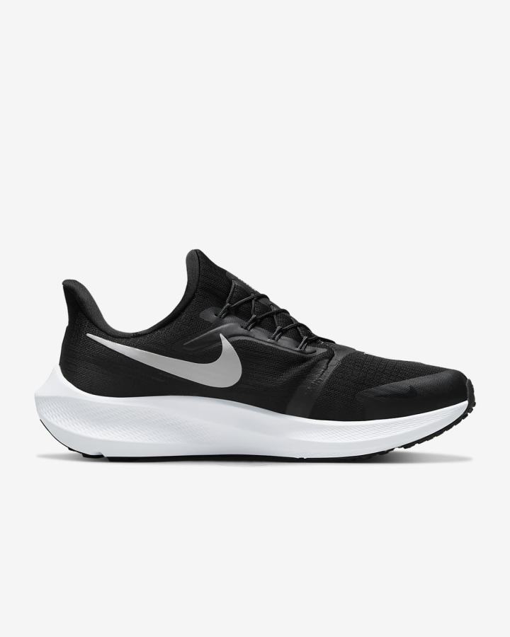 Nike Air Zoom Pegasus FlyEase Easy On/Off Road Ženske Tenisiće Crne Tamno Sive Bijele | HR-30152YTDQ