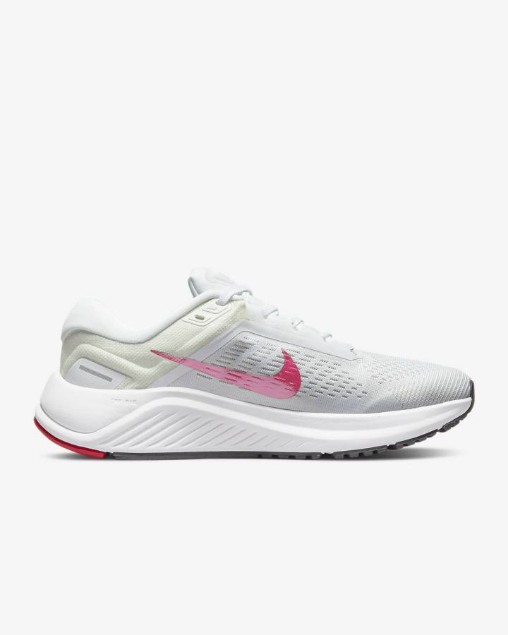 Nike Air Zoom Structure 24 Road Ženske Tenisiće Bijele Roze | HR-28097AWCV