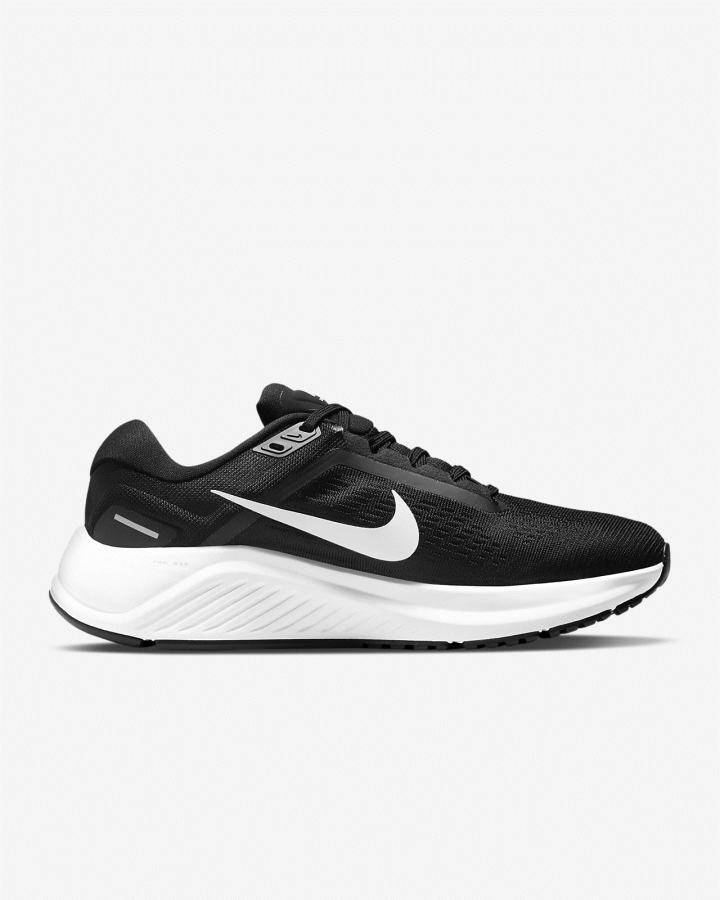 Nike Air Zoom Structure 24 Road Ženske Tenisiće Crne Bijele | HR-83640OVEQ