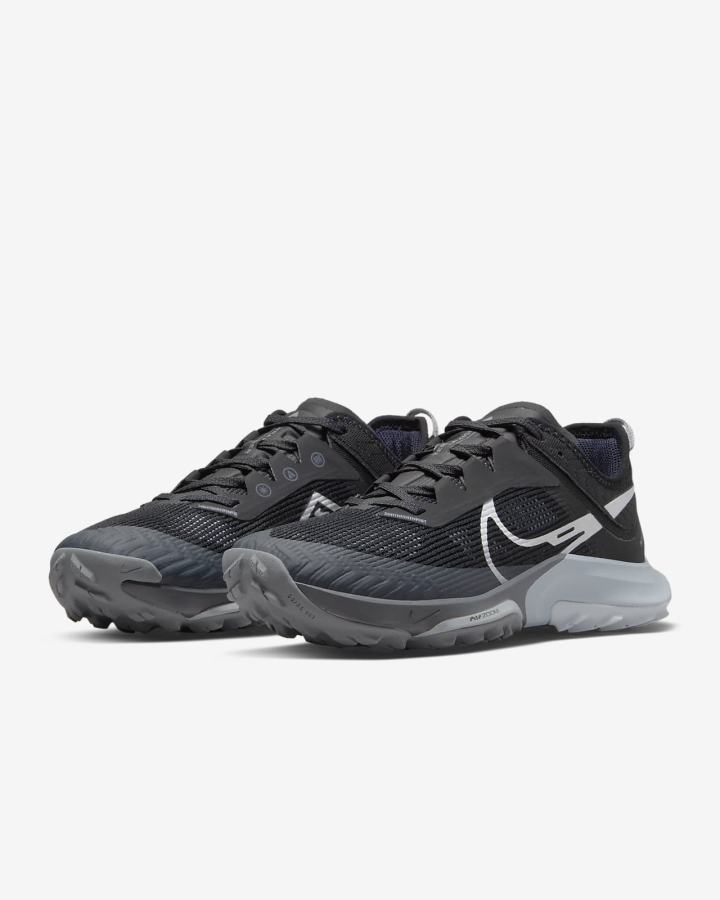 Nike Air Zoom Terra Kiger 8 Trail Ženske Tenisiće Crne Sive Platine | HR-57896LWUP