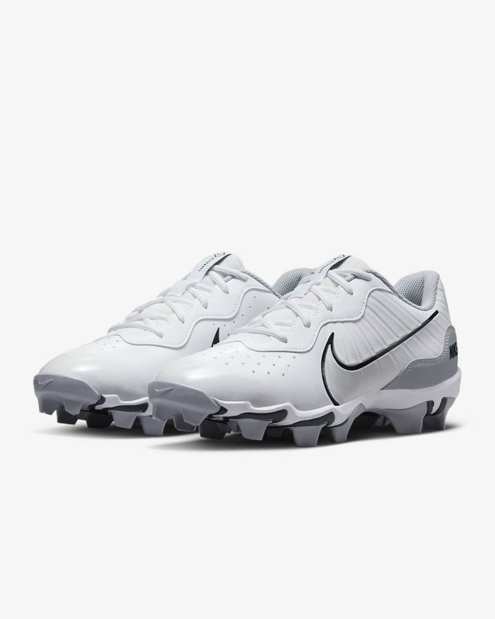 Nike Alpha Huarache 4 Keystone Muške Cipele Za Bejzbol Bijele Sive Platine Crne | HR-23798ZIWU