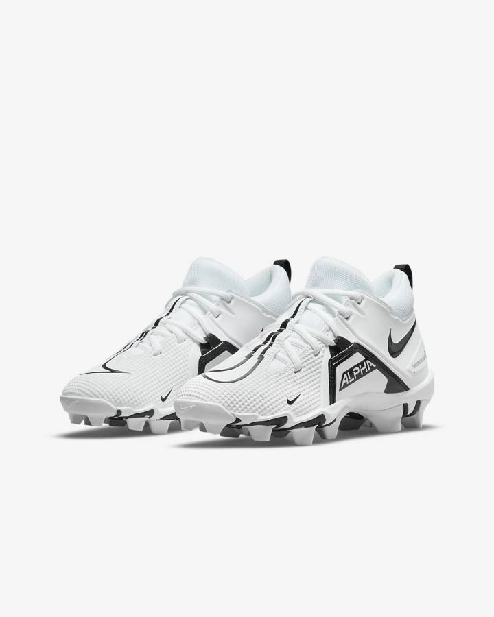 Nike Alpha Menace 3 Shark Kids Za Dječake Kopačke Bijele Crne | HR-87129JBSF