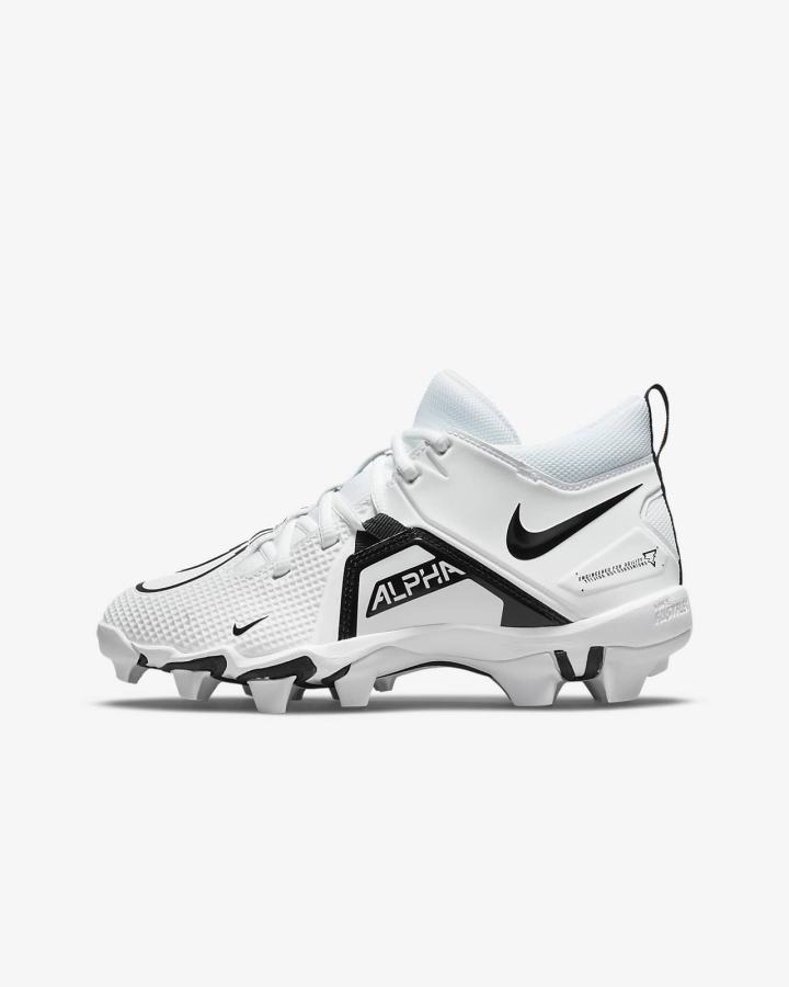 Nike Alpha Menace 3 Shark Kids Za Dječake Kopačke Bijele Crne | HR-87129JBSF