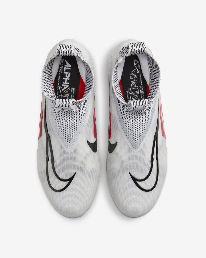 Nike Alpha Menace Elite 3 Muške Kopačke Bijele Crvene Crne | HR-47582HWOF