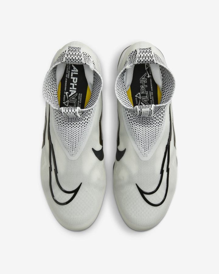 Nike Alpha Menace Elite 3 Muške Kopačke Bijele Sive Žute Crne | HR-87413LTFI